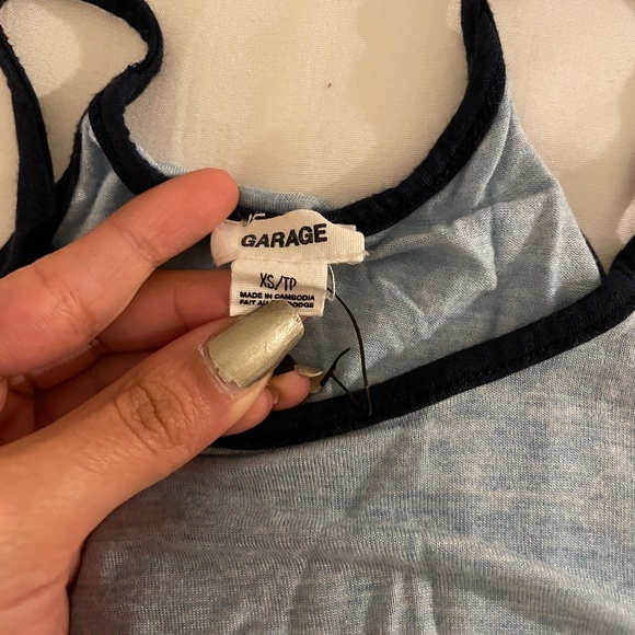 Garage Soft Light Blue Crop Tank (Size XS) - Picture 3 of 3